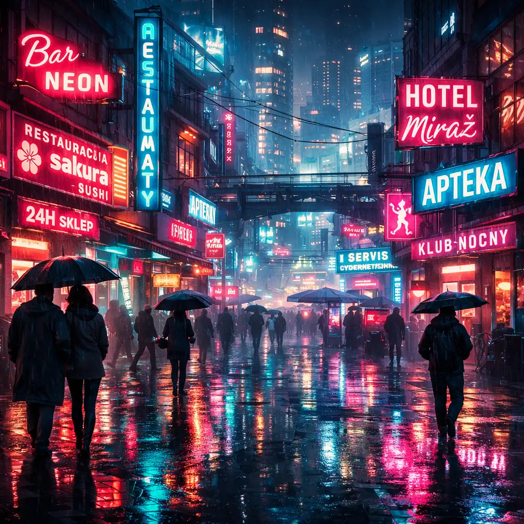 Cyberpunk miasto